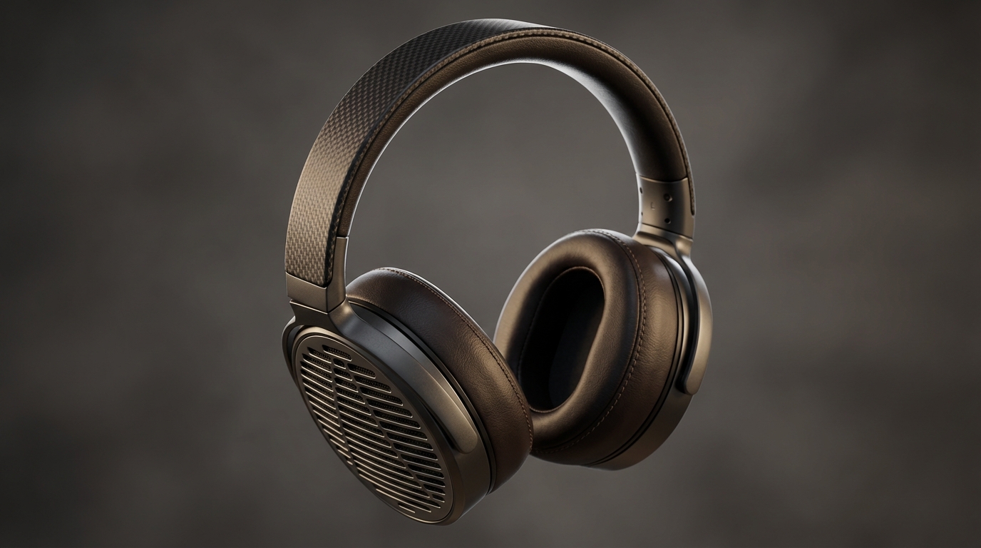Audeze LCD-5s headphones studio shot