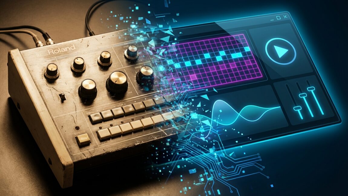 Vintage CR-78 morph visual