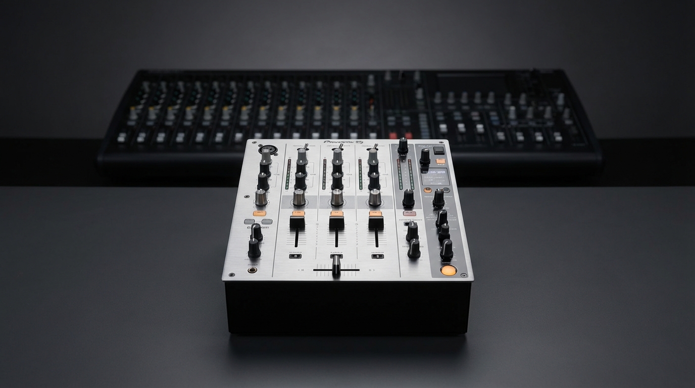 AlphaTheta DJM-V5 mixer studio shot