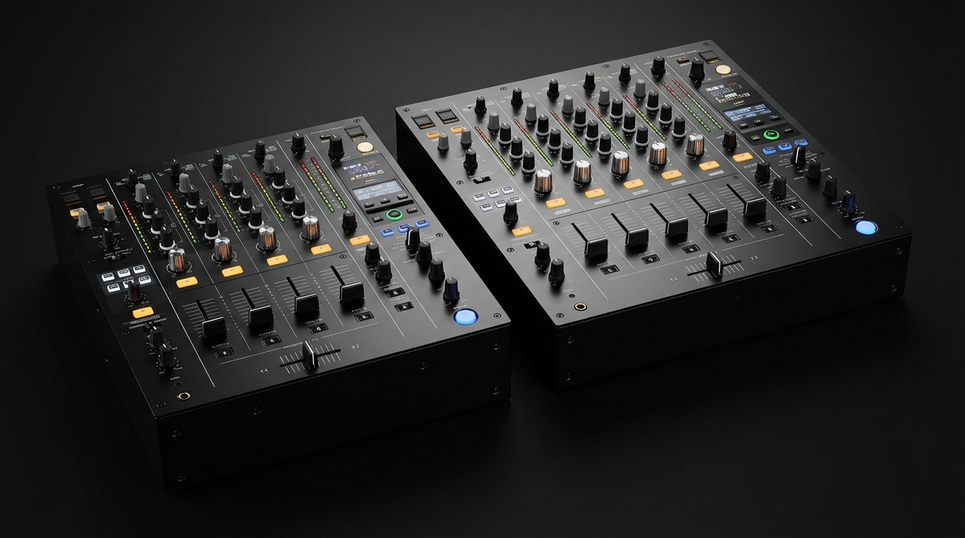 DJM V5 versus DJM V10 size comparison