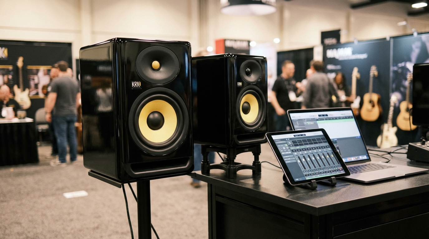 KRK V Series Five monitors at NAMM 2026