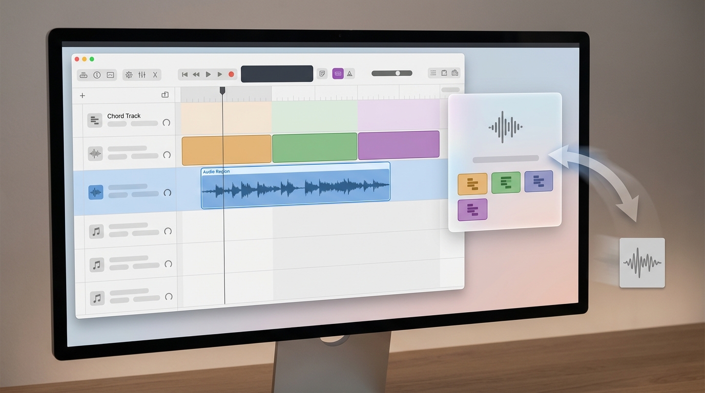 Logic Pro 12 Chord ID mockup