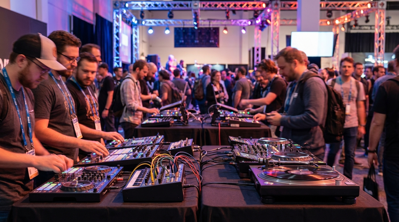 DJ gear on the NAMM 2026 show floor