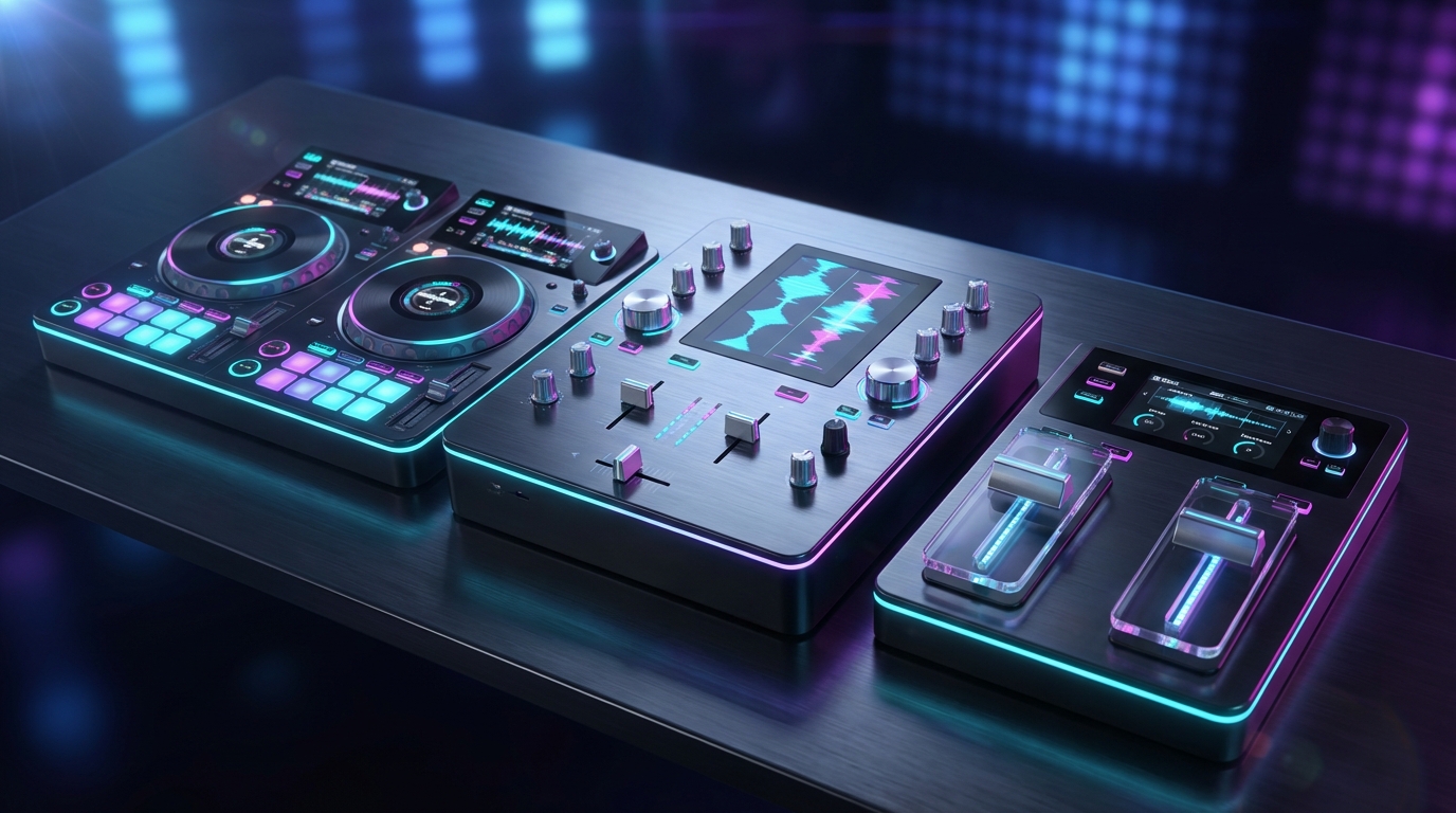 Futuristic DJ setup header image