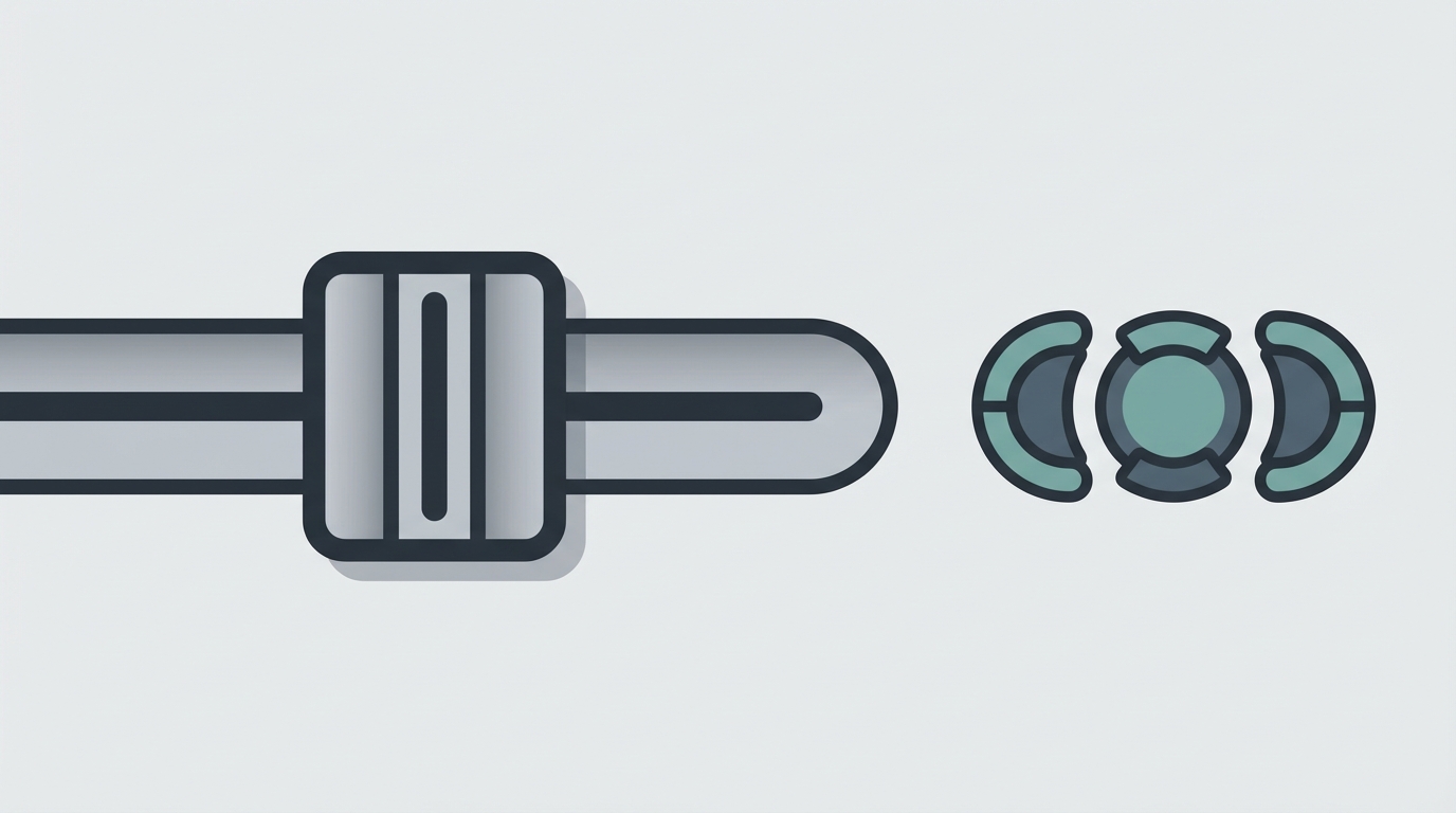 Schematic illustration of pitch fader and pitch range indicators